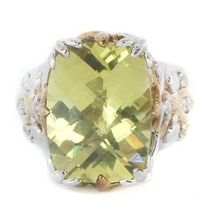 Michael Valitutti 925 Silver and Quartz Ring